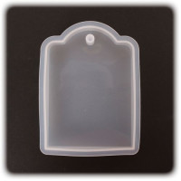 PENTART - Moule Silicone Résine - Étiquette 6,8x9x1,2