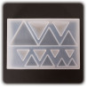 PENTART - Moule Silicone Résine - Triangle 6,4x9x2,2