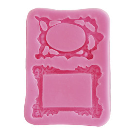 PENTART - Silicone Resin Mould - 2 Frames 10x7x1
