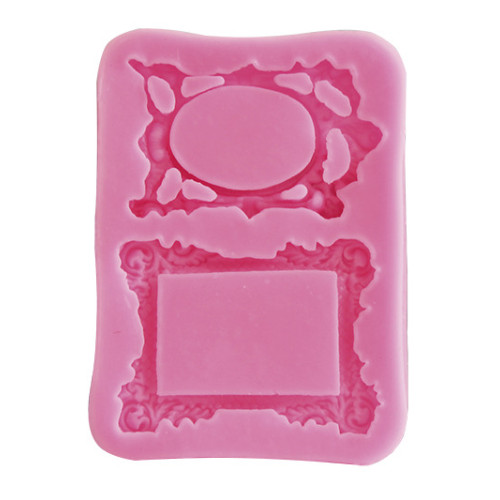 PENTART - Moule Silicone Résine - 2 Cadres 10x7x1