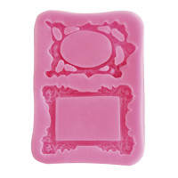 PENTART - Moule Silicone Résine - 2 Cadres 10x7x1