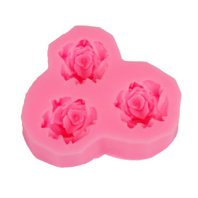 PENTART - Silicone Resin Mould - 3 Roses