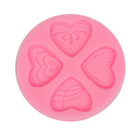 PENTART - Moule Silicone Résine - Cœurs 5.9x5.9x0.8