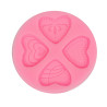 PENTART - Moule Silicone Résine - Cœurs 5.9x5.9x0.8