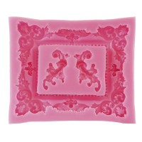 PENTART - Moule Silicone Résine - Cadre 11.5x10x1.5