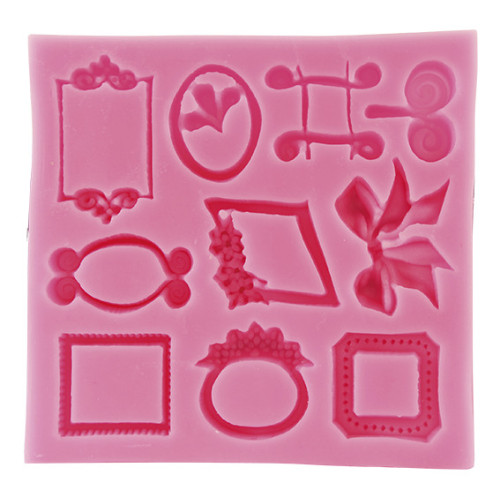 PENTART - Moule Silicone Résine - Mini Cadres 10.5x10.2x1
