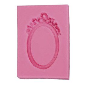 PENTART - Moule Silicone Résine - Cadre Ovale 12.1x8.3x1.6