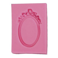 PENTART - Moule Silicone Résine - Cadre Ovale 12.1x8.3x1.6