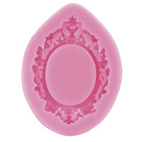PENTART - Moule Silicone Résine - Cadre Ovale 9x6.9x0.9