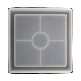 PENTART - Silicone Resin Mould - Soap Dish Square - 19x19cm