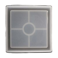 PENTART - Moule Silicone Résine - Porte-Savon Square - 19x19cm