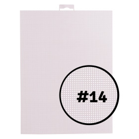 VAESSEN CREATIVE - Canevas Plastique - 21 x 28 cm - 14 pts - Blanc