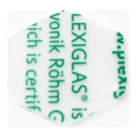 VINTEX - Hexagonal Acrylic Blanks 50 mm - 8 Pieces