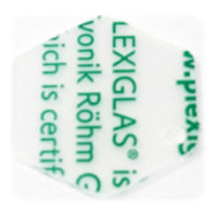 VINTEX - Hexagonal Acrylic Blanks 50 mm - 8 Pieces