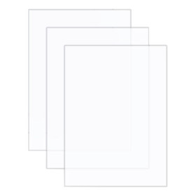 VINTEX - Plaques Plexiglass Transparent - 15 x 20 cm - 3 Pieces + Support