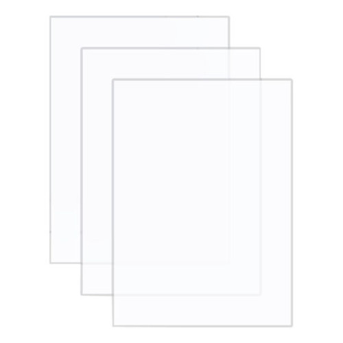 VINTEX - Plaques Plexiglass Transparent - 15 x 20 cm - 3 Pieces + Support