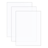 VINTEX - Clear Acrylic Sheets - 15 x 20 cm - 3 Pieces + Stand