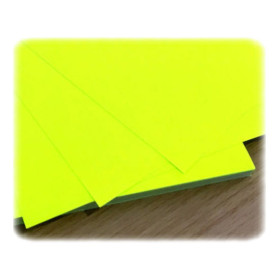 VINTEX - Papier Adhesif Imprimable Fluo - Jaune - 50 Feuilles