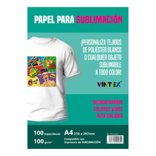 VINTEX - Sublimation Paper 100 gsm - A4 - 100 Sheets