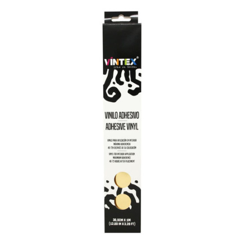 VINTEX - Vinyle Adhesif Metallise Effet Miroir - 31,5 cm x 1 m