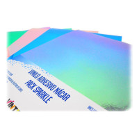 VINTEX - Pack Vinyles Adhesifs Nacres - 25 x 32 cm - 5 Feuilles