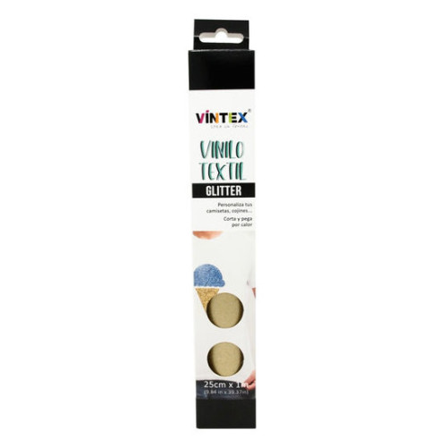 VINTEX - Soft Glitter Heat Transfer Vinyl - 25 cm x 1 m