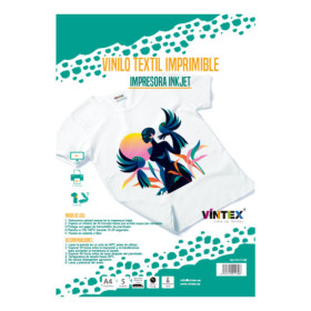 VINTEX - Vinyle Textile Imprimable - A4 - Jet d'Encre