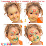 Grim'tout - Pochoirs de Maquillage - Adhésif Non-Irritant