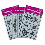 C.KREUL - Hobby Line - TATTOO Stencils - Self-Adhesive - Re-Usable