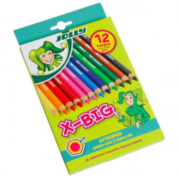 JOLLY - 12 SUPERSTICKS X-BIG - Colour Pencils