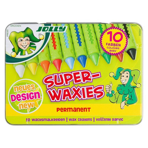 JOLLY - 10 SUPER-WAXIES CLASSIC - Crayons de Cire