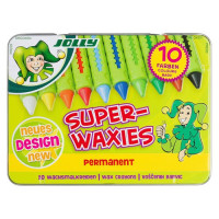 JOLLY - 10 SUPER-WAXIES CLASSIC - Crayons de Cire