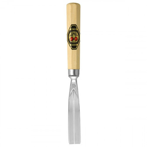 TWO CHERRIES - 3141 - Professional Carving Tool - With Handle - Straight - Cut 41