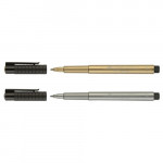 Faber-Castell - Feutre PITT® Artist Pen - Pointe 1.5mm - Noir, Blanc ou Métalliques