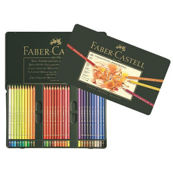 Faber-Castell - POLYCHROMOS® Artist Color Pencils - Boîte Métal - 60 Couleurs