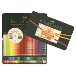 Faber-Castell - POLYCHROMOS® Artist Color Pencils - Boîte Métal - 120 Couleurs