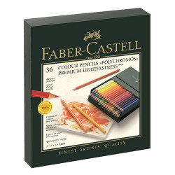 Faber-Castell - POLYCHROMOS® Artist Color Pencils - Studio Box - 36 Couleurs