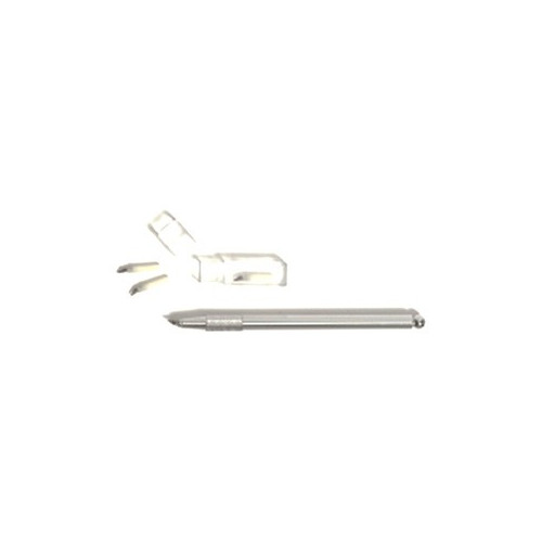 GRAPHOPLEX - GRAPHO'CUT - Découpe de Précision - Couteau - Lame Rotative - 360° - Avec 3 Lames