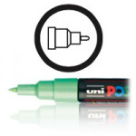 POSCA - PC-1MC - Extra Fine Bullet Polyester Tip - 0.7 mm / 1 mm - Any Surface