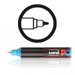 POSCA - PC-1MR - Ultra-Fine Calibre Elastomer Tip with a Metal Ring - 0.7 mm - Any Surface