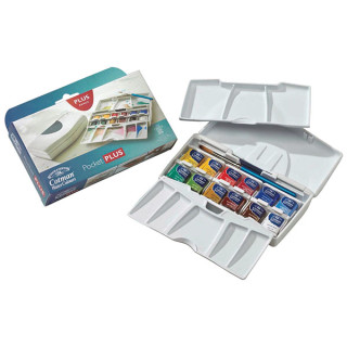 Winsor & Newton - Aquarelle Cotman - POCKET PLUS - 12 Demi-Godets