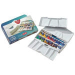 Winsor & Newton - Aquarelle Cotman - POCKET PLUS - 12 Demi-Godets