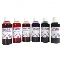OZ International - Encre à Dessiner - Lot de 6 Encres de 250ml - Set Complémentaire