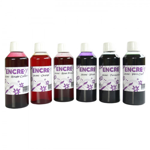 OZ International - Ink Drawing - Set of 6 Inks of 250ml - Complementary Set