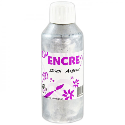 OZ International - Encre à Dessiner - Argent - 250ml