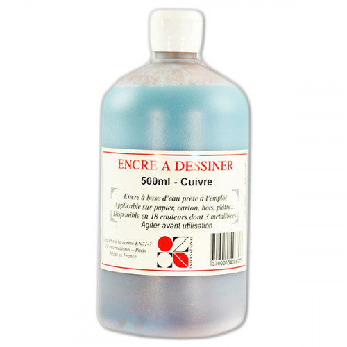 OZ International - Ink Drawing - Copper - 500ml