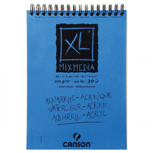 Canson® - XL® Mix Media - Spirals - Medium Texture - 300 gsm - A4 Size