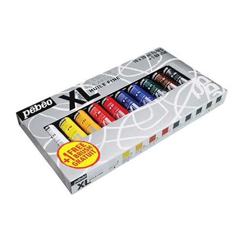 Pébéo - Studio XL - Huile Fine - 10 x 20ml + 1 Pinceau