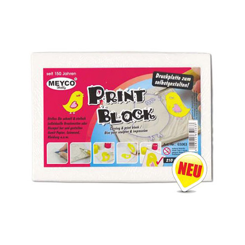 MEYCO - PRINT BLOCK - Bloc pour Sculpter & Impression - 210 x 150 x 5 mm