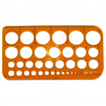 STANDARDGRAPH - 41359 - Circles Template - Odd & Even - 36 Circles from 1 to 36 mm